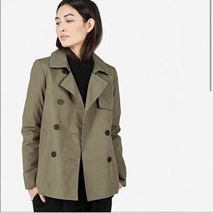 Everlane Olive Swing Trench Coat